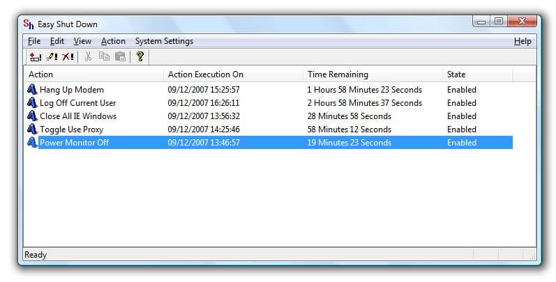 setting shutdown timer windows 10