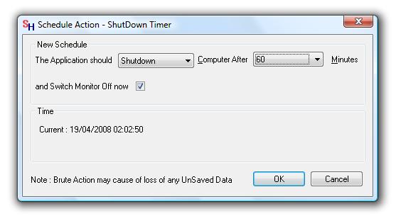 Free Shutdown Timer For Vista